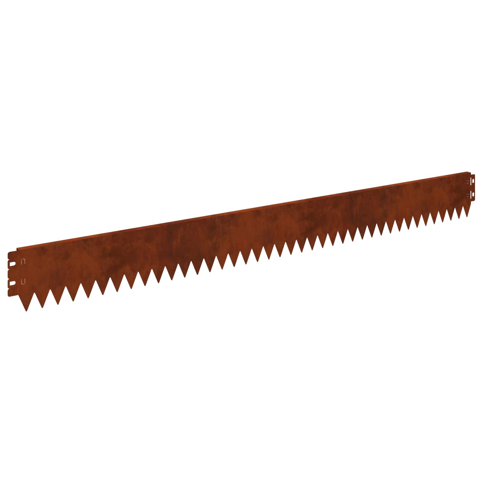 vidaXL Lawn Edging 20 pcs 103 x 10 cm Steel Rusty 2