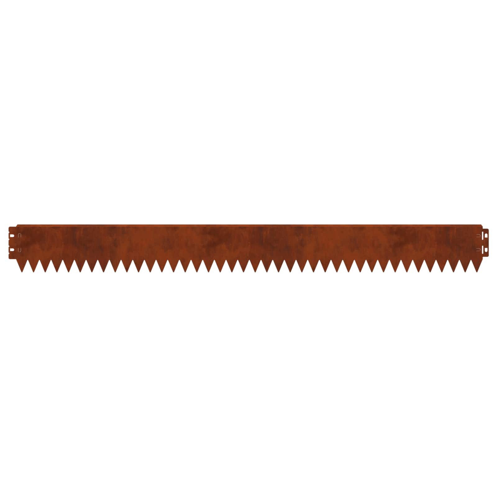 vidaXL Lawn Edging 20 pcs 103 x 10 cm Steel Rusty 6