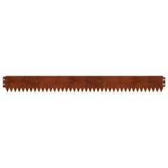 vidaXL Lawn Edging 20 pcs 103 x 10 cm Steel Rusty 6