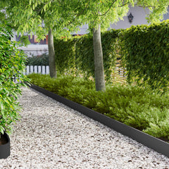 Lawn Edging 103 x Steel 10 pcs in Black
