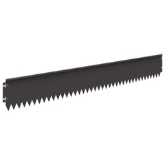 Lawn Edging 103 x Steel 20 pcs Height 15 cm Black