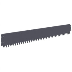 vidaXL Lawn Edging 10 pcs 103 x 15 cm Steel Anthracite 2