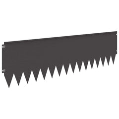 Lawn Edging 103 x Steel 10 pcs Height 30 cm Black