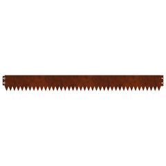 vidaXL Lawn Edge with Top Fold 20 pcs 103x10cm Steel Rusty 6