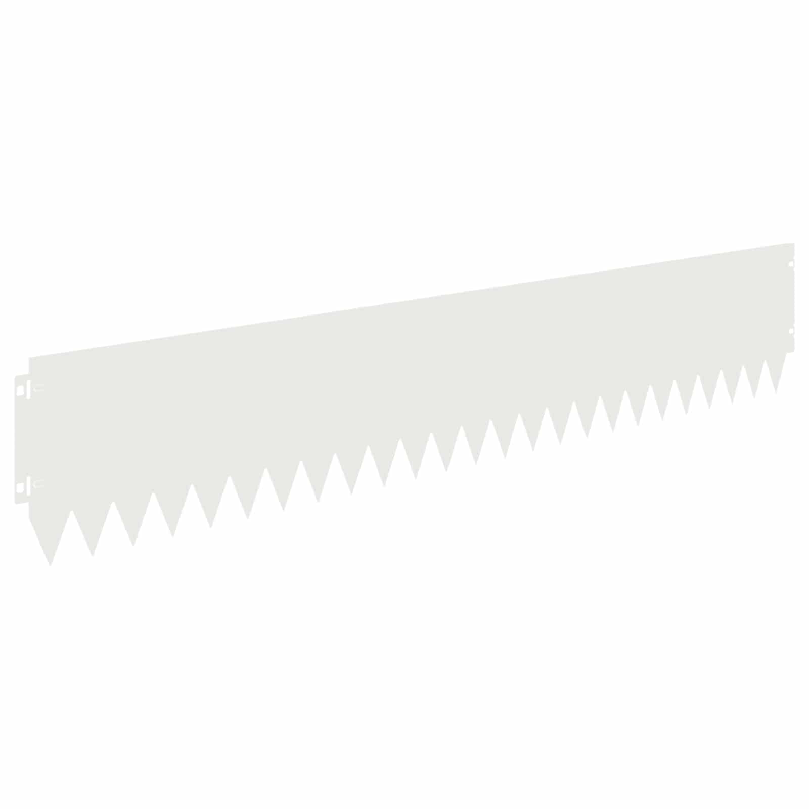 vidaXL Lawn Edging 10 pcs 103 x 20 cm Steel White 6