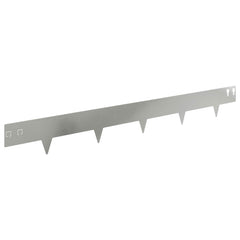 vidaXL Lawn Edging 30 pcs 100 x 12 cm Steel Silver 2