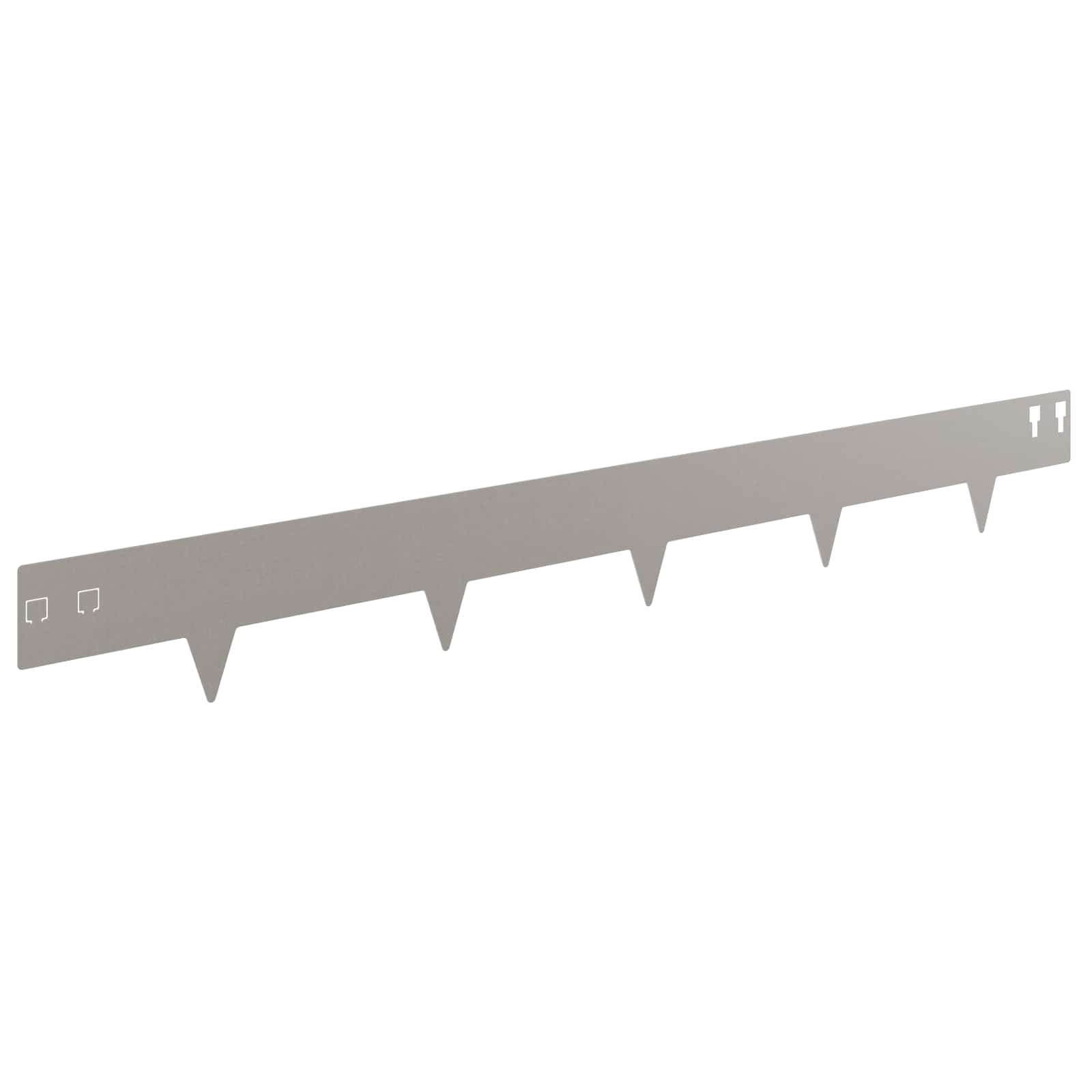 vidaXL Lawn Edge with Sharp Points 20 pcs 100x12cm Steel Rusty 5