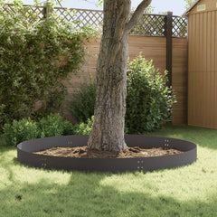 vidaXL Lawn Edging 10 pcs 100 x 25 cm Steel Black 4