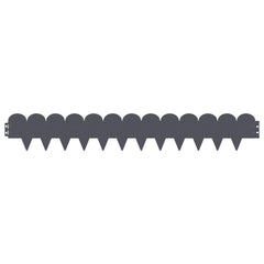 Lawn Edging 103 x Steel Height 15 cm 10 pcs Anthracite