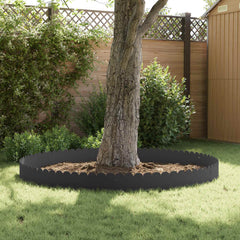 vidaXL Lawn Edging 10 pcs 103 x 25 cm Steel Black 4