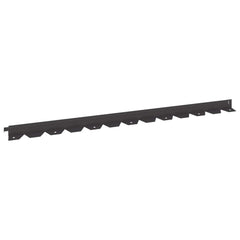 vidaXL Lawn Edging 20 pcs 102 x 4 x 4 cm Steel Black 2