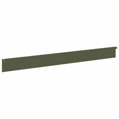 vidaXL Lawn Edging 10 pcs 102 x 10 x 4 cm Steel Olive Green 6