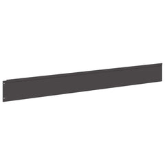Lawn Edging 100 x Steel 10 pcs Height 12 cm Black