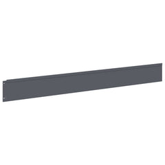 Lawn Edging 100 x Steel 30 pcs Height 12 cm Anthracite