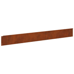 vidaXL Lawn Edging 20 pcs 100 x 12 cm Steel Rusty 6