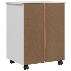 Rolling Cabinet with Drawers CORONA White, image 6