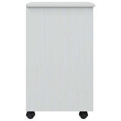Rolling Cabinet with Drawers CORONA White, image 5