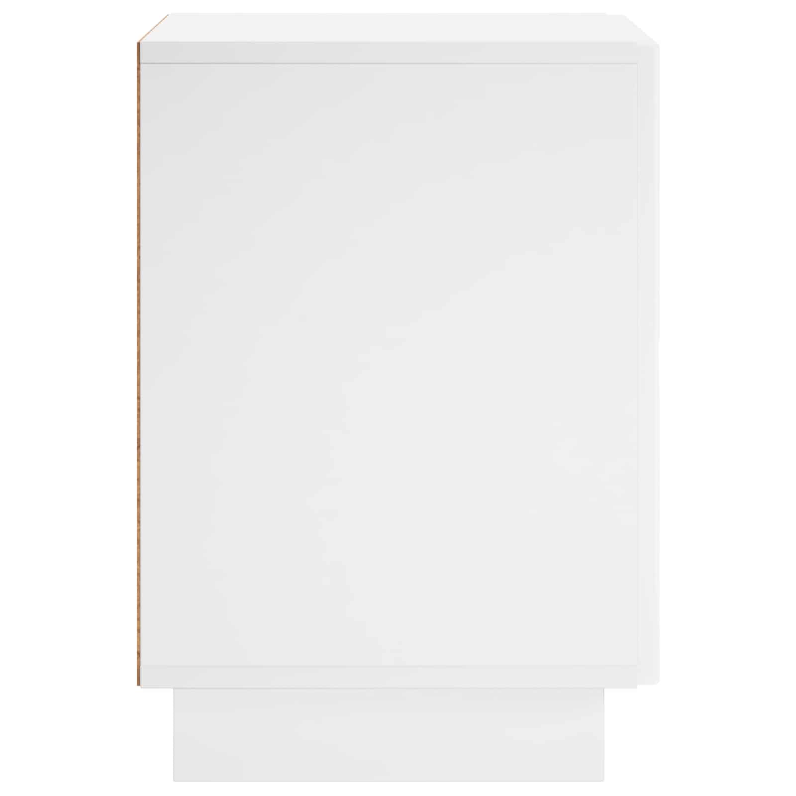 vidaXL Bedside Cabinet 2 pcs White 33.5 x 34.5 x 50 cm Engineered Wood 5