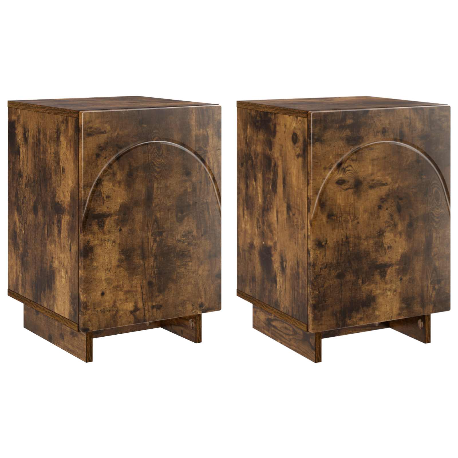vidaXL Bedside Cabinet 2 pcs Smoked Oak 33.5 x 34.5 x 50 cm 2