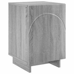 vidaXL Bedside Cabinet Grey Sonoma 33.5 x 34.5 x 50 cm Engineered Wood 2