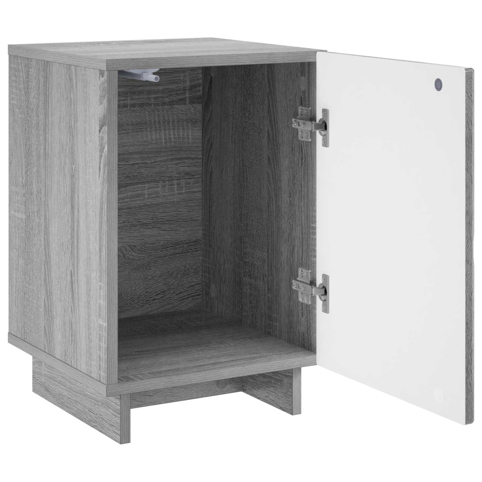 vidaXL Bedside Cabinet Grey Sonoma 33.5 x 34.5 x 50 cm Engineered Wood 3