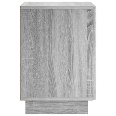 vidaXL Bedside Cabinet Grey Sonoma 33.5 x 34.5 x 50 cm Engineered Wood 5