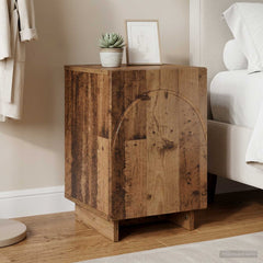 Bedside Cabinet in Old Wood