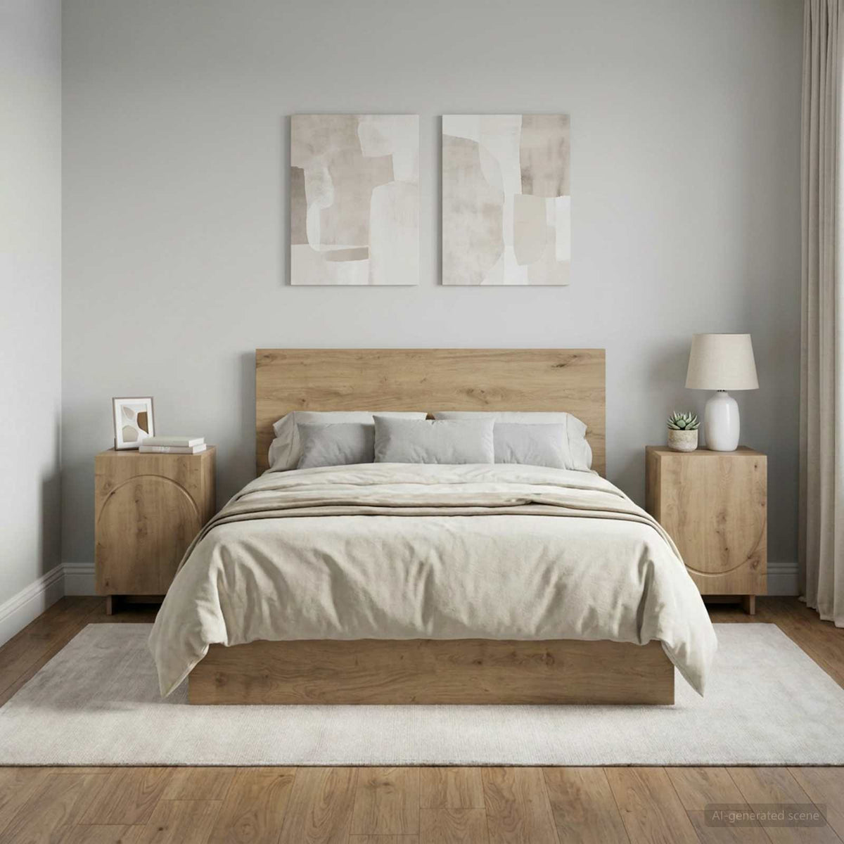 Bedside Cabinet in Artisan Oak