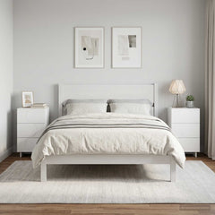 Bedside Cabinet 33.5 x 34.5 x 60 cm White 2