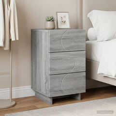 Bedside Cabinet 33.5 x 34.5 x 60 cm Grey sonoma 1