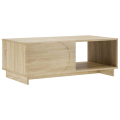 vidaXL Coffee Table Sonoma Oak 95 x 50.5 x 35 cm Engineered Wood 2