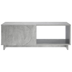 vidaXL Coffee Table Concrete Grey 95 x 50.5 x 35 cm Engineered Wood 4