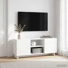 TV Stand Engineered Wood 90 x 34.5 x 40 cm White