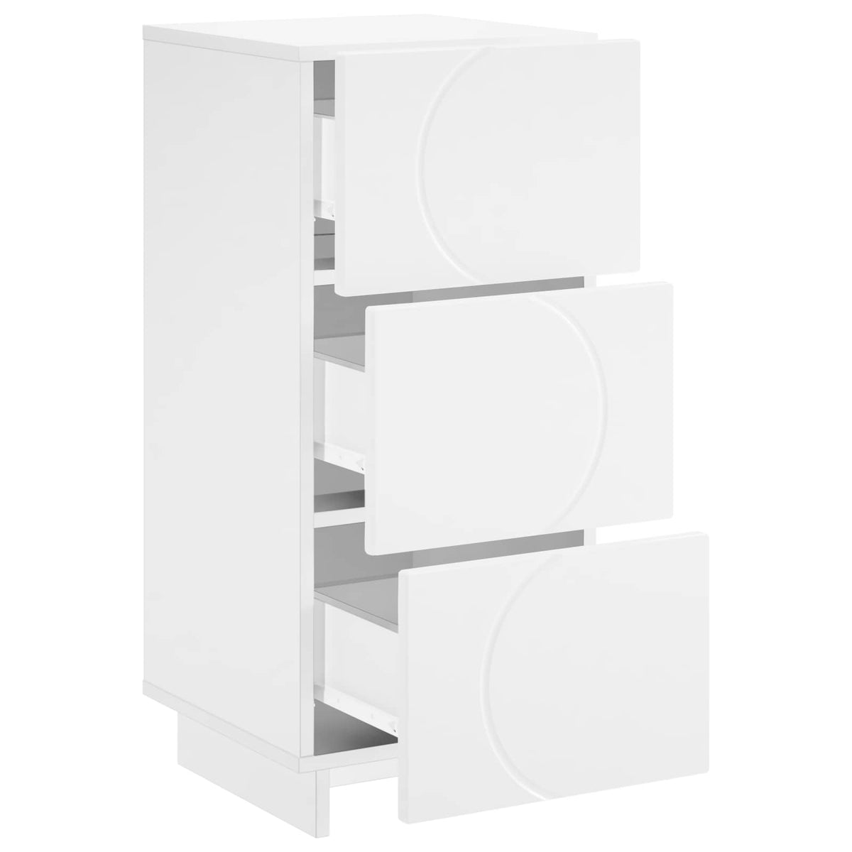Sideboard 33.5 x 34.5 x 75 cm Engineered Wood White