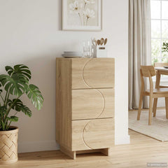 Sideboard 33.5 x 34.5 x 75 cm Engineered Wood Sonoma oak