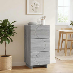 Sideboard 33.5 x 34.5 x 75 cm Engineered Wood Grey sonoma