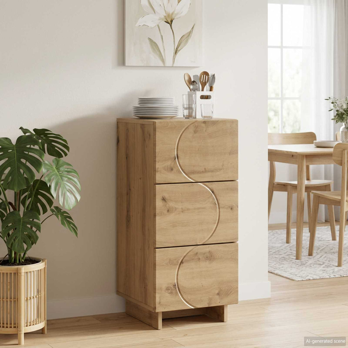 Sideboard 33.5 x 34.5 x 75 cm Engineered Wood Artisan oak