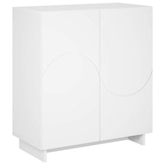 Sideboard 67 x 34.5 x 75 cm Engineered Wood White