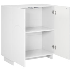 Sideboard 67 x 34.5 x 75 cm Engineered Wood White