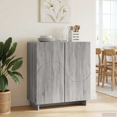 Sideboard 67 x 34.5 x 75 cm Engineered Wood Grey sonoma