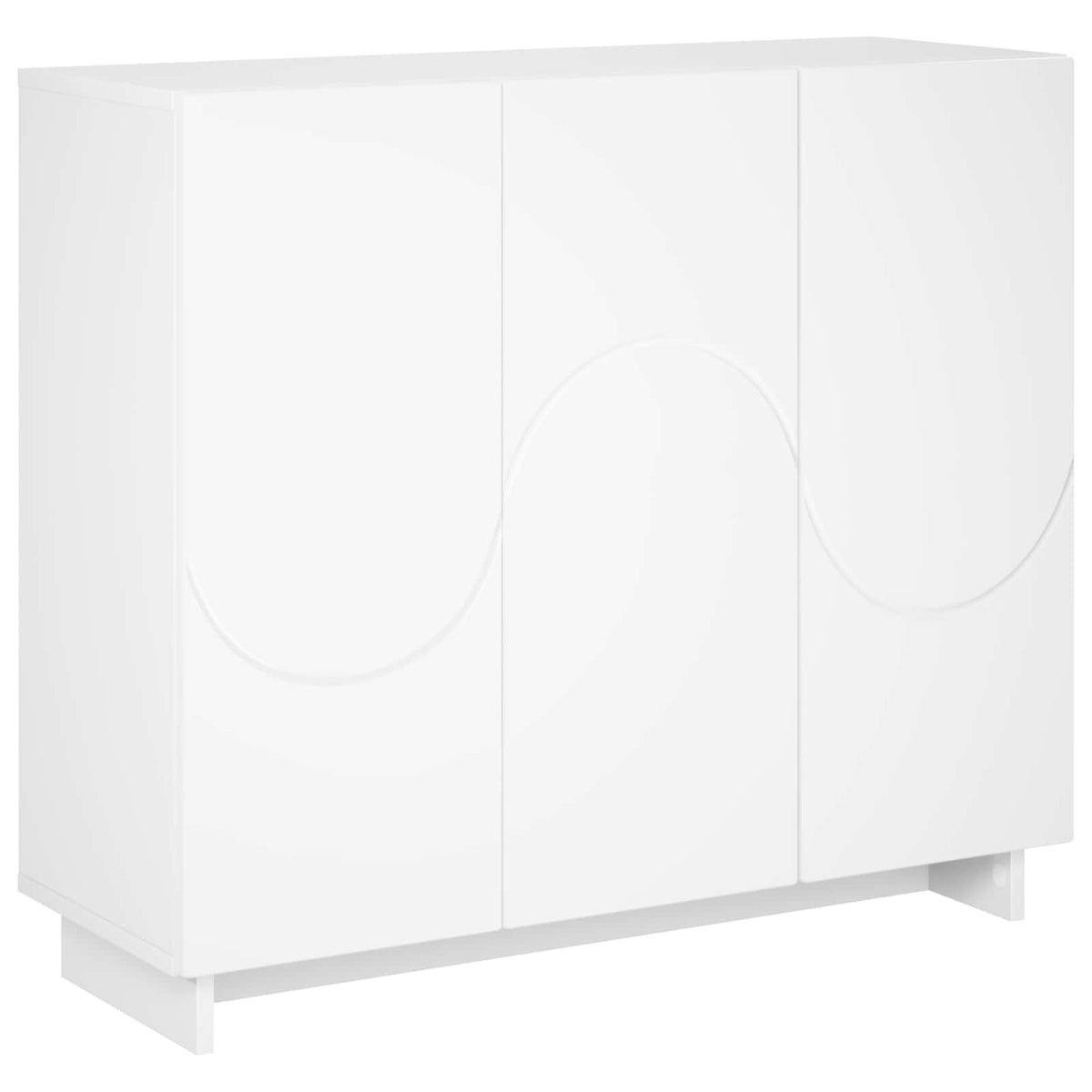 Sideboard 85.5 x 31 x 75 cm Engineered Wood White