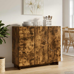 Sideboard 85.5 x 31 x 75 cm Engineered Wood Smoked oak