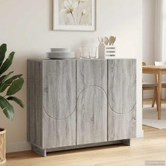 Sideboard 85.5 x 31 x 75 cm Engineered Wood Grey sonoma