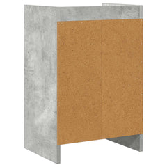 vidaXL Bedside Tables Concrete Grey 40 x 30 x 60 cm Engineered Wood 6