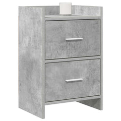 vidaXL Bedside Tables Concrete Grey 40 x 30 x 60 cm Engineered Wood 2