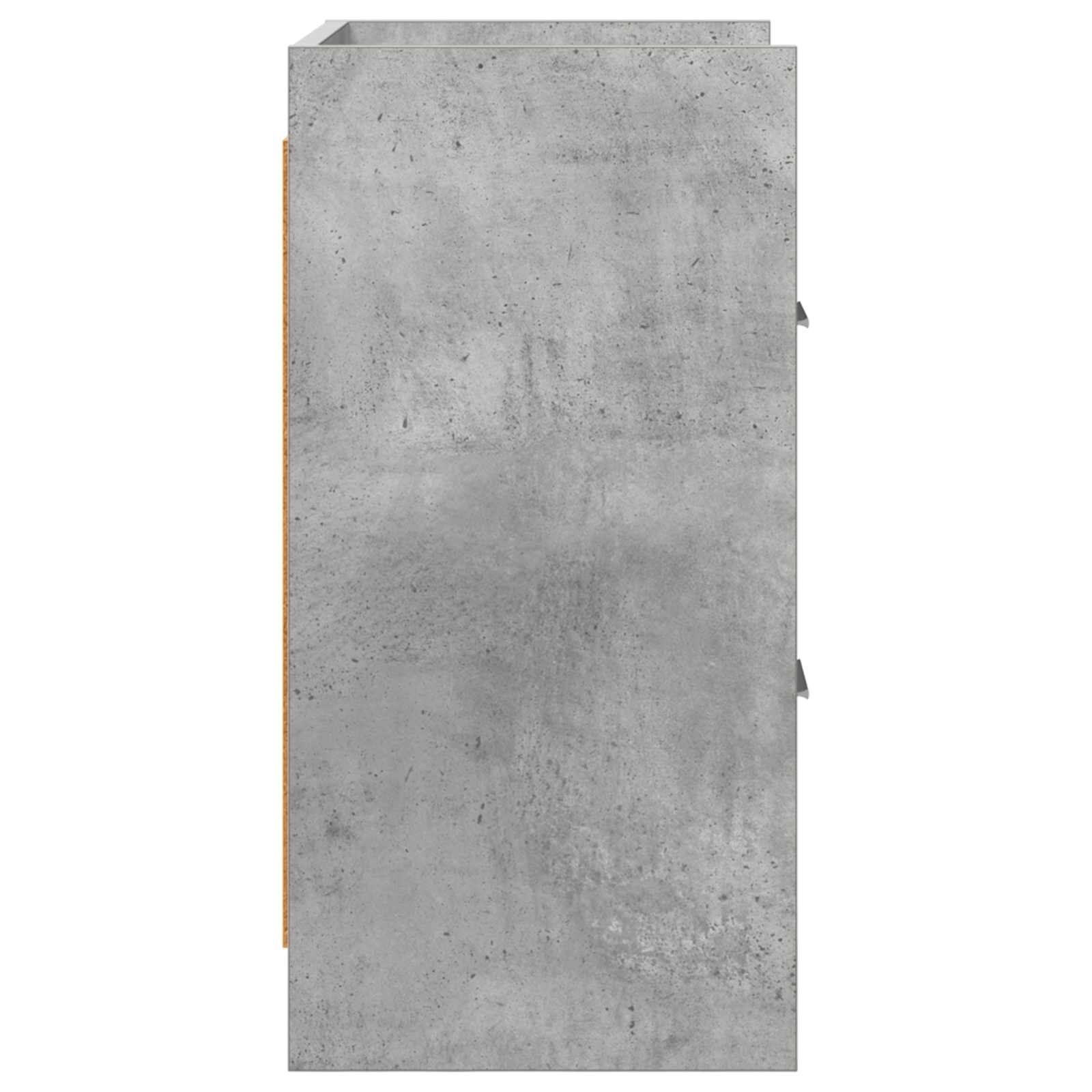vidaXL Bedside Tables Concrete Grey 40 x 30 x 60 cm Engineered Wood 5