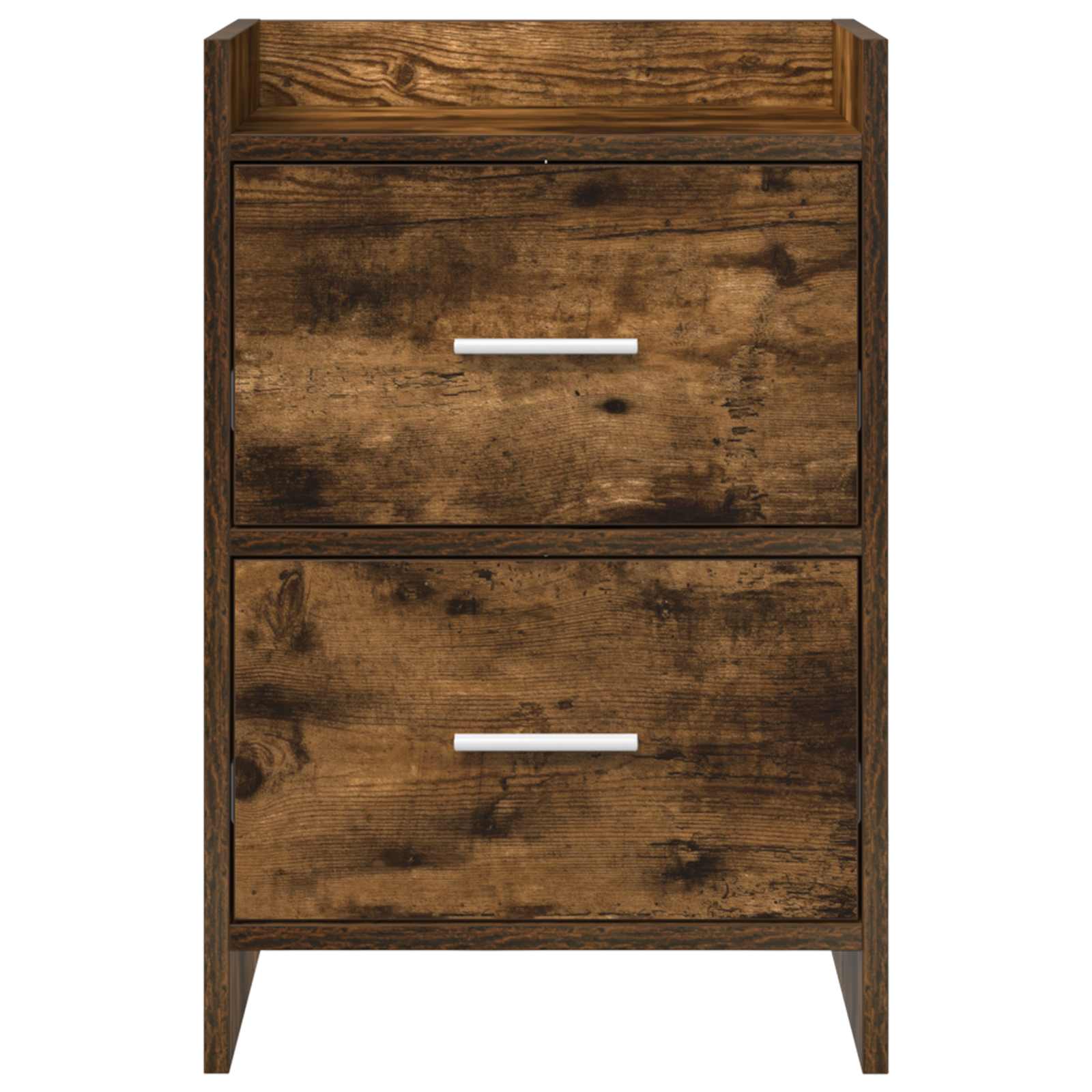 vidaXL Bedside Tables Smoked Oak 40 x 30 x 60 cm Engineered Wood 4