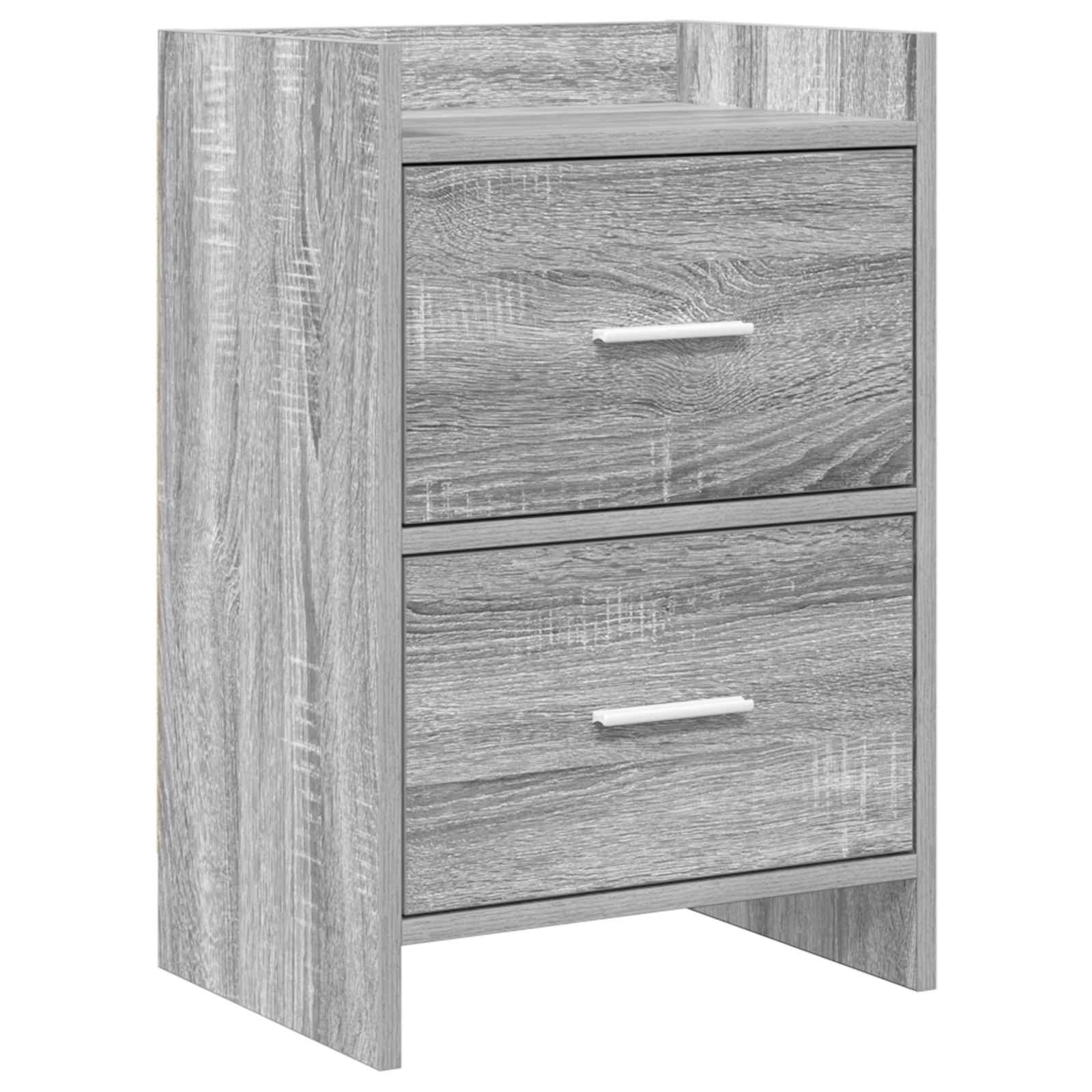 vidaXL Bedside Tables Grey Sonoma 40 x 30 x 60 cm Engineered Wood 1