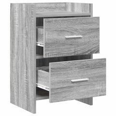 vidaXL Bedside Tables Grey Sonoma 40 x 30 x 60 cm Engineered Wood 3