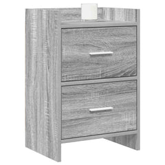 vidaXL Bedside Tables Grey Sonoma 40 x 30 x 60 cm Engineered Wood 2